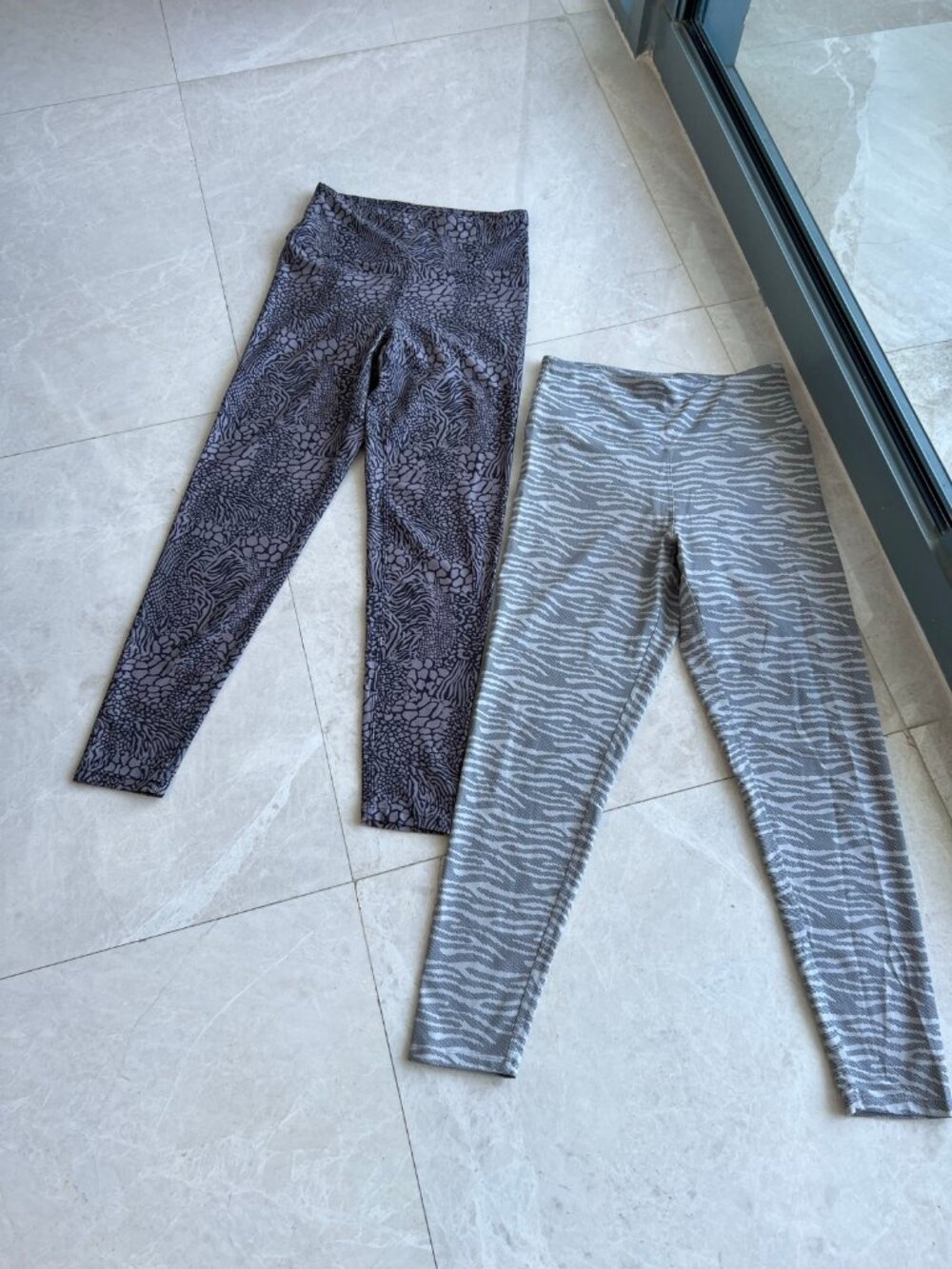 Kyodan Animal Print Leggings Set of 2 High Waist PS